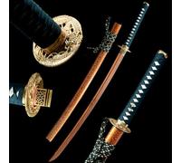HJHUUA Katana de Madera Hecha a Mano,Espadas samuráis japonesas de Madera,bokken de 103 cm,Espada de Madera de práctica,múltiples Estilos para Elegir
