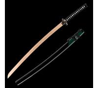 HJHUUA Katana de Madera Japonesa de 103cm,Bokken Hecha a Mano con Vaina,Espadas samuráis de bambú Natural para Kendo,Artes Marciales,Entrenamiento,Accesorios,Cosplay