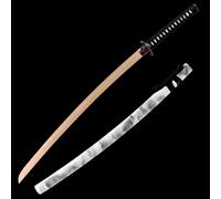 HJHUUA Katana de Madera Japonesa de 103cm,Bokken Hecha a Mano con Vaina,Espadas samuráis de bambú Natural para Kendo,Artes Marciales,Entrenamiento,Accesorios,Cosplay