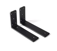 HJHUUA Paquete de 2 Marcos de Soporte en Forma de L,Soporte de Pared Resistente,Grosor 10 mm,Soporte Fijo para Estante de Almacenamiento de Pared para Cocina,Dormitorio,Oficina,cafetería