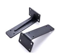 HJHUUA Paquete de 2 Soportes en T suspendidos,montados en Pared de Metal,Espesor 5mm,Soporte Fijo para Estante de Almacenamiento de Pared para Cocina,Dormitorio,Oficina,cafetería