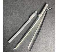 HJHUUA Sables de luz Blancos de 100 cm,bokken Hecho a Mano con Tira de luz,Katana de Madera,Espada samurái de bambú para Cosplay,Fiestas,Entrenamiento de Kendo y Regalos.