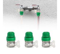 HJIAMA 1/2″ Adaptador Manguera 3 Piezas Adaptador Grifo Manguera con Clip Acero Inoxidable, Conector Manguera, Accesorios Manguera Jardin para Grifos, Tuberías Agua