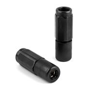 HJIAMA 2 Piezas Boquilla para Pistola de Engrase, Boquilla de Engrase, Negro, con Resorte, Accesorio de Engrasador, Apto para Pistolas Engrasadoras, Bombas de Engrase