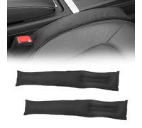 HJIAMA 2 Piezas Tapón para Espacio Asiento Coche, Seat Gap Filler Negro, Relleno Espacio Asiento Coche para Rellenar Espacios Entre Asientos en Coches, Camiones y Furgonetas