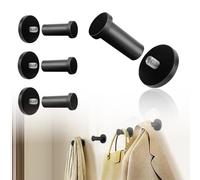 HJIAMA 4 Piezas Gancho Pared, Gancho Pared Acero Inoxidable, Fuerte Capacidad de Carga, con Tubo de Expansión y Tornillos, Gancho Perchero, Adecuado para Cocina, baño, Sala de Estar (Longitud 53 mm)
