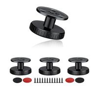 HJIAMA 4 Piezas Patas para Muebles Regulables, Patas Muebles Altura Ajustable 27-40 mm, con Almohadilla Antirrayas, Patas para Sofas Montaje Autoadhesivo o con Tornillos, para Sofás, Mesas, Armarios