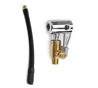 HJIAMA 8mm Adaptador de Manguera de Aire, Manguera de Inflado de Neumáticos, Equipada con Botón de Alivio de Presión, Adaptador de Manguera, Apto para Coches, Motos y Bicicletas