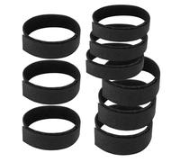 HJIAMA 9 Piezas Pinzas para Pantalones de Bicicleta, Cinta Elastica, Autoadhesivo Correas para Pantalones Tobillo, 3 Tamaños, Banda Tensora, Banda Elástica, para Deportes, Bolsos, Equipos Médicos