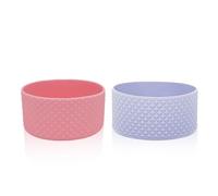 HJIAMA Bota de Silicona Botellas 2 Piezas, Funda Protectora Silicona Antideslizante, Silicona Cubierta Inferior Antideslizante, Elegante, para Tazas y Botellas de 12/16/18/21/24 oz, 32-40 oz