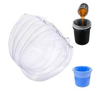 HJIAMA Colador Pintura 5 Galones 5 Piezas Colador Blanco Diseño Apertura Elástica Proceso Dobladillo Filtro Filtro Pintura para Filtrar Pinturas Revestimientos