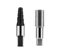 HJIAMA Extractor de Tornillos 2 Piezas 1/2 Grifo Machos para Roscas Tornillo Acero con Alto Contenido Carbono Juego Extractores Tornillos para Quitar Tornillos Dañados
