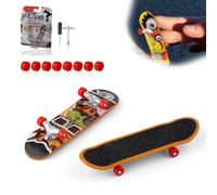 HJIAMA Fingerboard 2 Piezas, Finger Skate, Superficie Mate, Sensación Cómoda, Soporte de Aleación de Titanio, Tabla de Skate, Adecuado para Entusiastas y Principiantes del Monopatín