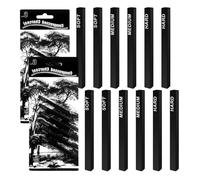 HJIAMAPalos de Carbón Bosquejo, 2 Piezas Colocar Palos de Carbón Comprimido, 12 Raíces Carboncillo Para Dibujo, 3 Dureza, Lápices de Carbón de Mimbre de Madera para Pintar, Diseñar