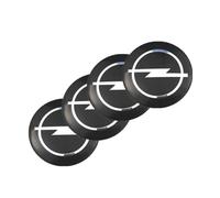 HJIAMIN 4 Piezas 3D Silicona Adhesivo Pegatinas Stickers para Tapas de Rueda de Centro para Opel Astra L 2021-2023, Adhesivo de Tapacubos Elegante,56MM