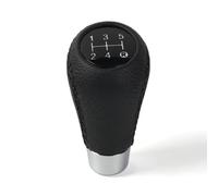HJING Coche Pomo Palanca Cambios 5 Velocidades,para Volvo V50 2004+, Universal Manual Cuero Cambio De Marchas con 4/8/10/10/12mm,A/Black