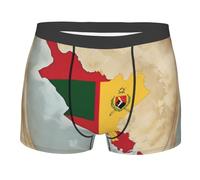 HJKdfv Calzoncillos tipo bóxer para hombre con estampado de la bandera de Timor-Leste Map02, transpirables, suaves y elásticos, cómodos y clásicos para hombre para todo el día, Negro, XXL