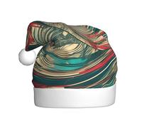 HJKdfv Gorro unisex de fiesta de Navidad con texto en inglés "Not All Who Wander Are Lost", gorro de Papá Noel para hombres y mujeres, gorro de felpa para invierno