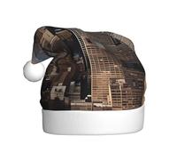 HJKdfv New York Fashion City Print - Gorro unisex para fiesta de Navidad, gorro de Papá Noel para hombres y mujeres, sombrero de felpa para invierno