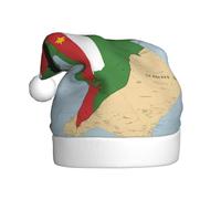 HJKdfv Sombrero unisex con la bandera de Santo Tomé y Príncipe Map03, gorro de fiesta de Navidad, gorro de Papá Noel para hombres y mujeres, sombrero de felpa para invierno