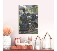 HJKJKKJ Cuadro en lienzo de 45 x 30 cm, arte de pared para sala de estar, tren de vapor, pintura decorativa para decoración de pared, pósteres abstractos para colgar, cuadros de pared para dormitorio