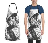 HJKJKKJ Delantales de cocina ajustables con 2 bolsillos, delantal de chef Simpsons para hombres y mujeres, Michael Jackson2, One Size