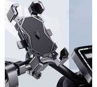 HJKJNBF Soporte Móvil Moto, para Kawasaki Vulcan 650 S VN650 Anti Vibración Antideslizante Ajustable Moto Accesorios,F