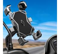 HJKJNBF Soporte Móvil Moto, para Kymco XCITING 400i 2012-2017 Anti Vibración Antideslizante Ajustable Moto Accesorios,A