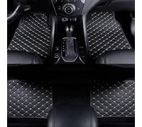 HJLJCZ 5 Alfombrillas para el Suelo del Coche para Leapmotor C10 2024, de Cuero, Impermeables, Antideslizantes, Protectores de pies, Accesorios Interiores de Alfombra,B Black Beige