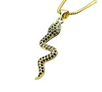 HJLJKG 14K Filled Snake Necklace For Women And Men, Classic Animal Dangle Earrings Multicolor Crystal, Minimalist Style - Choker, Reputation