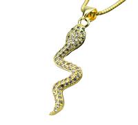 HJLJKG 14K Filled Snake Necklace For Women And Men, Classic Animal Dangle Earrings Multicolor Crystal, Minimalist Style - Choker, Reputation