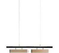 HJLJKG 2-Light Kitchen Island Linear Pendant Light - Black and Gold Industrial Linear Chandelier - Minimalism V-intage Ceiling Hanging Lamp,Wall Lamp