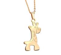 HJLJKG 925 Sterling Silver Giraffe Necklace For Women, Cartoon Girls, Charm, Jewelry, Cute Animal Pendant, Chain