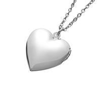 HJLJKG 925 Sterling Silver Heart Locket Necklace For Women, Shape Photo Pendants Pendant Necklace, Picture That Holds Pictures