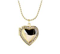 HJLJKG 925 Sterling Silver Heart Locket Necklace For Women, Shape Photo Pendants Pendant Necklace, Picture That Holds Pictures