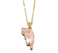 HJLJKG 925 Sterling Silver Kitty Necklace For Women And Girls, Cute Pet Cat Pattern Pendant Necklaces, Black Women, Choker