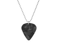 HJLJKG 925 Sterling Silver Rock And Roll Necklace For Women Men, Heart Shape Pendent Guitar Pick Movie Peripherals Neck Chain, Spiked Choker, Punk Necklace, Spike