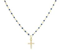 HJLJKG 925 Sterling Silver Tiny Cross Necklace For Women, Special Long Chain, Pendants, Fine Beads Locker Chains, Dainty