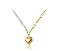 HJLJKG Accessorie Baroque Pearl Heart Pendant Necklace For n Wedding Birthday Jewelry