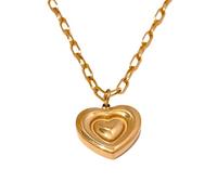 HJLJKG Accessories Romantic Heart Necklace For Girls, Eternal Love Heart Charm Choker - Heart Necklace, Locket Necklace For Women Birthday Valentine s