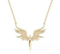HJLJKG accessories Wings Pendant Necklaces Women Jewelry - Guardian For Girls, Sterling Silver Angel Necklace