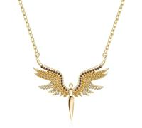 HJLJKG accessories Wings Pendant Necklaces Women Jewelry - Guardian For Girls, Sterling Silver Angel Necklace