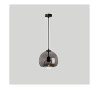 HJLJKG Adjustable Vintage Industrial Pendant Light with Glass Shade for Dining Room and Kitchen Island, Decorative Hanging Chandelier Fixture(Smoke Grey)