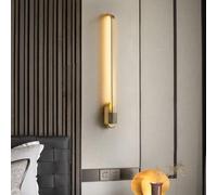 HJLJKG All-Copper Chinese Wall Lamp丨Long Living Room Wall Light 丨 Art Wall Sconces丨Black Rubbed Gold Wall Lamp Sconces丨Bedroom Bedside Wall Mount Fixtures,Wall Lamp
