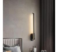 HJLJKG All-Copper Chinese Wall Lamp丨Long Living Room Wall Light 丨 Art Wall Sconces丨Black Rubbed Gold Wall Lamp Sconces丨Bedroom Bedside Wall Mount Fixtures,Wall Lamp