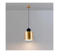 HJLJKG American Industrial Gold Pendant Chandelier for Kitchen Island, 3000K Warm Decorative Lighting Fixture for Restaurant and Bar(18W)