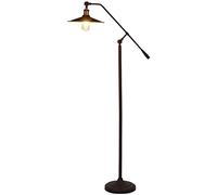 HJLJKG American Industrial Style Farmhouse Floor Lights for Backdrop Foldable Piano Lamp Corner Fishing Lamp Adjustable Gooseneck/MAX for Bedroom Living Room Study Room