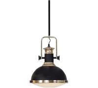 HJLJKG American Iron Pendant Black Finish Glass Lampshade Chandelier Metal Restaurant Hanging Lights,Wall Lamp