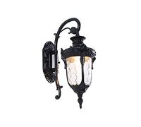 HJLJKG Antique Outdoor Light European Exterior Lantern, Waterproof Farmhouse Lights, Hammered Glass Shade IP65 Wall Lamps for House Garage Porch