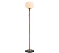 HJLJKG Bedroom Living Room Vertical Reading Lamp, Office with Glass Shade Light Pole, Corner High Standing Lamp Zipper Marble Base Piano Lamp